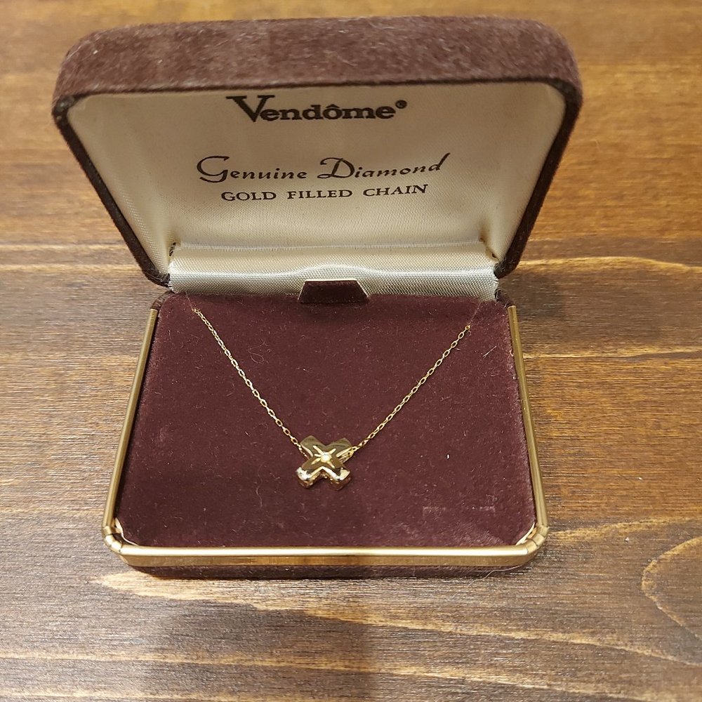 Vintage Vendome Diamond Necklace - "X"